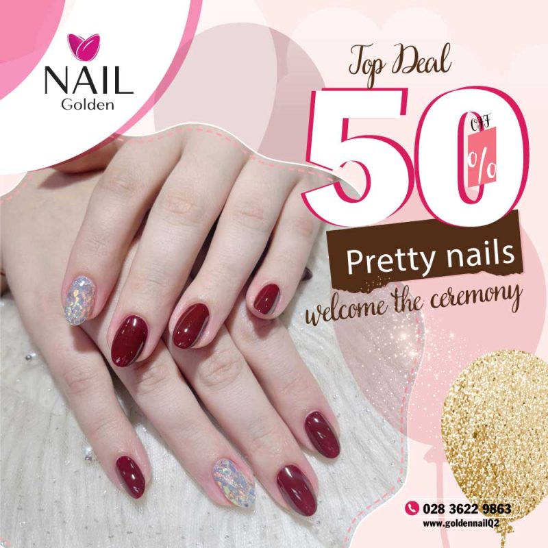 BEAUTIFUL NAILS FOR THE HOLIDAYS - GREAT DEAL AT GOLDEN NAIL
