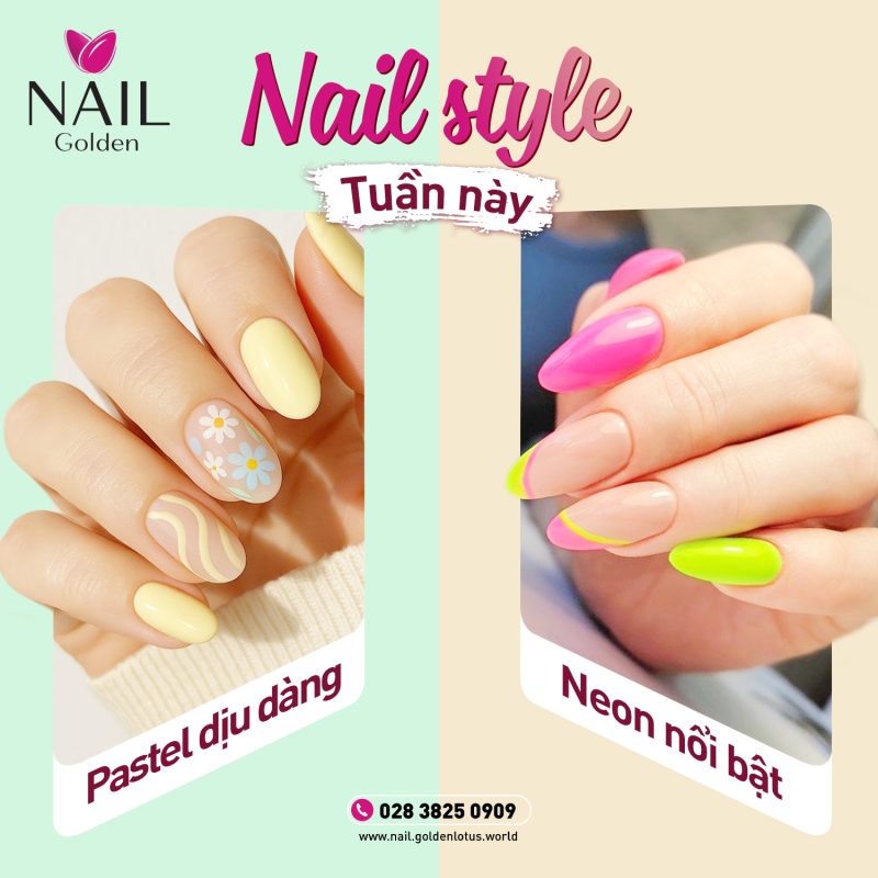 NAIL STYLE TUẦN NÀY: PASTEL DỊU DÀNG HAY NEON NỔI BẬT 1