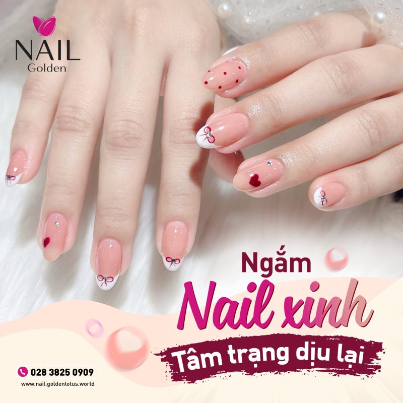 NGẮM NHÌN BỘ NAIL XINH, TÂM HỒN CŨNG DỊU LẠI 1